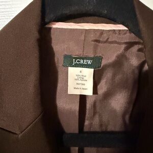 J. Crew Chocolate Wool Blazer